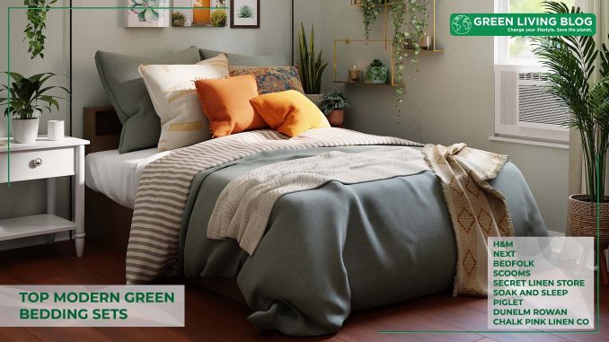 Top-modern-green-bedding-sets