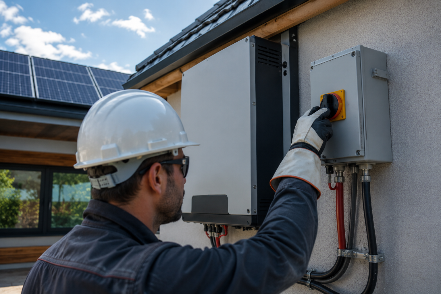 How a Solar DC Isolator Improves Electrical Safety solar-technician-operating-dc-isolator
